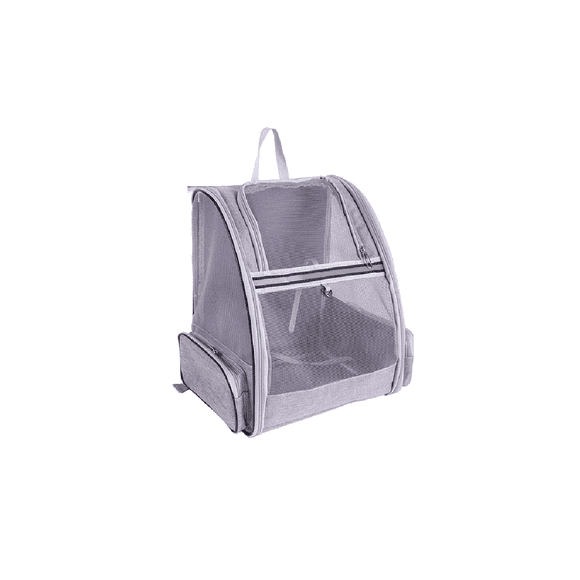 Mochila Transportadora Para Mascotas Para Gatos Y Perros gris
