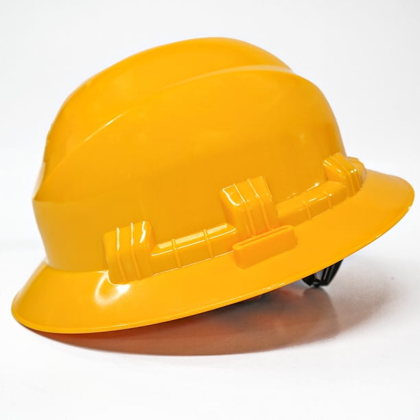 IGA Casco de Seguridad Industrial, Coraza Clase E, Ajuste Matraca (Amarillo)