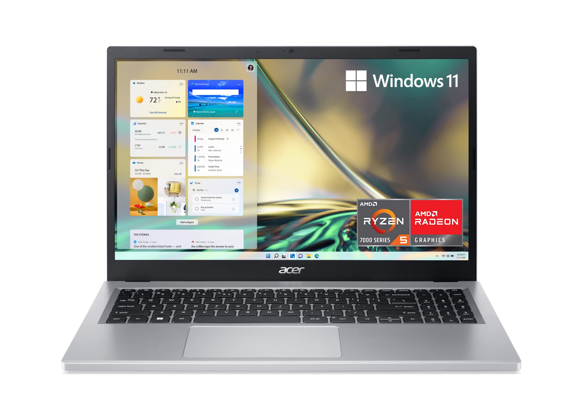 Ordenador portátil Acer Aspire 3 A315-24P-R2SC 15,6 pulgadas Ryzen 5 7520U de 8 GB