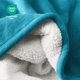 thumbnail image 5 of Manta de Cama Bare Home Felpa Sherpa Reversible Matrimonial/Queen Mar Caribe, 5 of 6