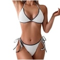 thumbnail image 1 of Traje de baño para mujer, moda, cómodo, bikini, traje de baño liso para mujer, bikinis, trajes de baño para mujer, conjuntos de bikini para mujer, trajes de baño bikini para mujer, 1 of 6