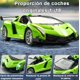 thumbnail image 2 of Carro Control Remoto Recargable Para Niños 1:18 Murciélago Las Carreras Con Luz Modelo Verde, 2 of 4
