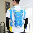 thumbnail image 2 of Mochila de hidratación con vejiga de 2L - Mochila ligera para ciclismo y senderismo para correr, acampar - Malla transpirable, tiras reflectantes (azul), 2 of 8