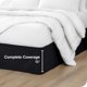 thumbnail image 4 of Faldón de Cama Cepillado Doble Bare Home Colección Premium 1800 Color Negro, 4 of 5