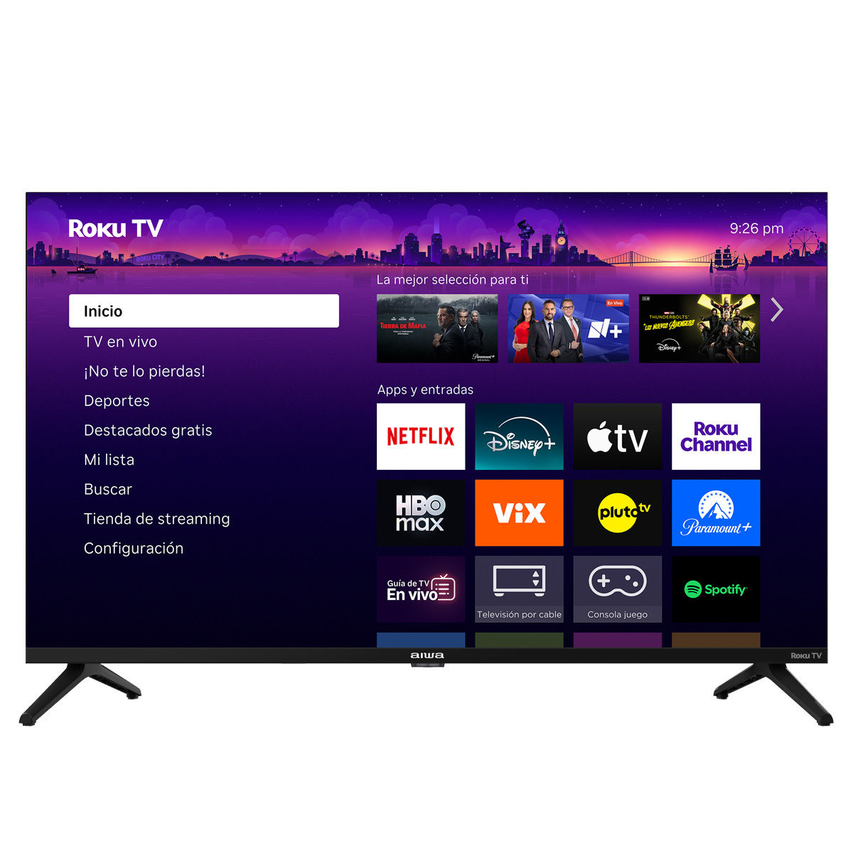 Pantalla Smart TV Aiwa de 32 Pulgadas con Resolución Full HD AW32RKQ QLED con Resolución Full HD