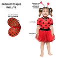 thumbnail image 4 of Disfraz Primavera Catarina Roja Tutu Con Alas Infantil Niña Talla 12 a 14 años, 4 of 6