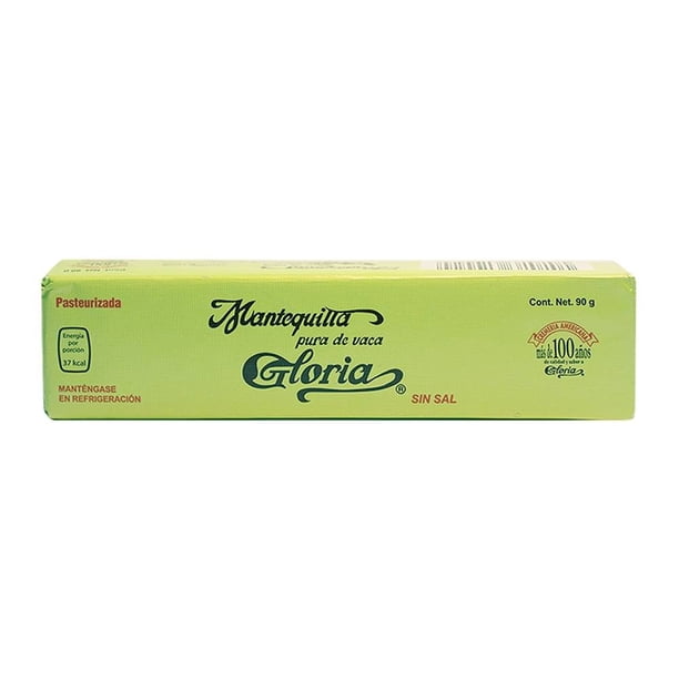 Mantequilla Gloria sin sal en barra 90 g