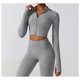 thumbnail image 5 of Chaqueta de Yoga for mujer, chaqueta de Yoga deportiva for correr al aire libre con cremallera, chaqueta de manga larga, ropa de Yoga de secado rápido for niñas, 5 of 7