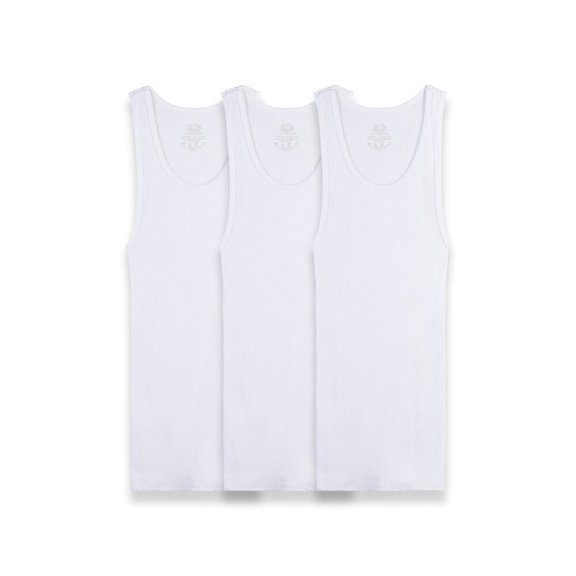Camiseta Atlética Fruit of the Loom Para Niño Algodón Sustentable Blanca 3 Piezas Talla ECH