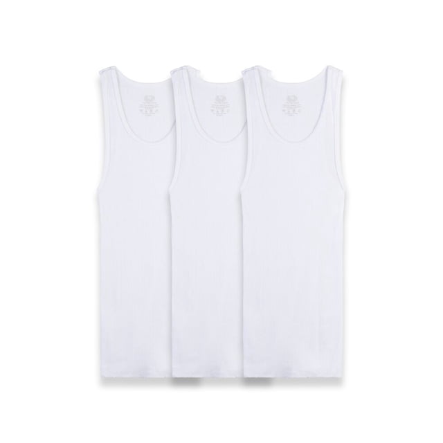 Camiseta Atlética Fruit of the Loom Para Niño Algodón Sustentable Blanca 3 Piezas Talla ECH