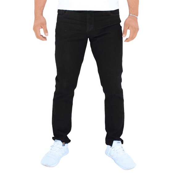 Pantalón de mezclilla stretch John Silver Semiskinny color negro