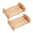 thumbnail image 1 of 2 piezas de bandeja de madera apilable para almacenar huevos de codorniz, organizador de almacenamiento, clasificador de huevos de codorniz para, 1 of 9