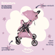 thumbnail image 3 of Carriola Para Bebé Reversible Plegable Tremiti Multiposiciones IBaby rosa, 3 of 9