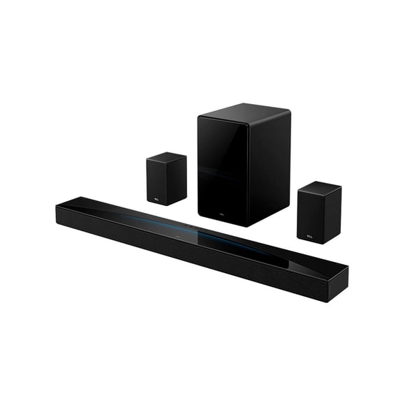 Barra de Sonido TCL Q85H 7.1.4 ch con Subwoofer Inalámbrico y Altavoces Satélite Inalámbricos 4 Piezas