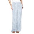 thumbnail image 1 of Michael Kors Womens Floral Print Wide Leg Culottes Relaxed Dress Pants, medblue, Petite, PS, 1 of 1