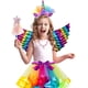 thumbnail image 1 of Disfraz de Unicornio para Niña 5 Piezas, Halloween, Cumpleaños y Fiestas, 1 of 6