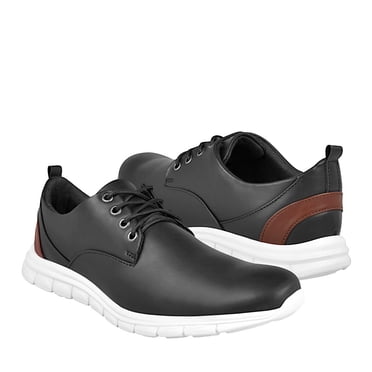 ZAPATOS CASUALES PARA CABALLERO STYLO 18-03 SIMIPIEL NEGRO Stylo 18-03