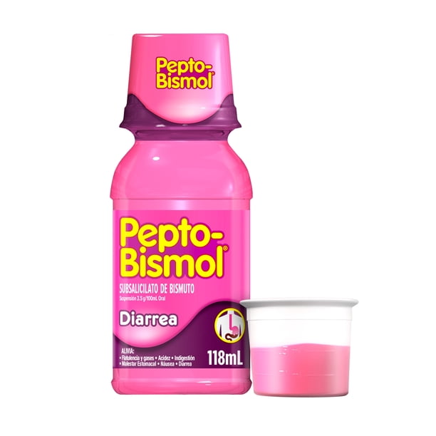 Antidiarreico Pepto-Bismol Suspensión Alivio para la diarrea Sabor Original 118 ml