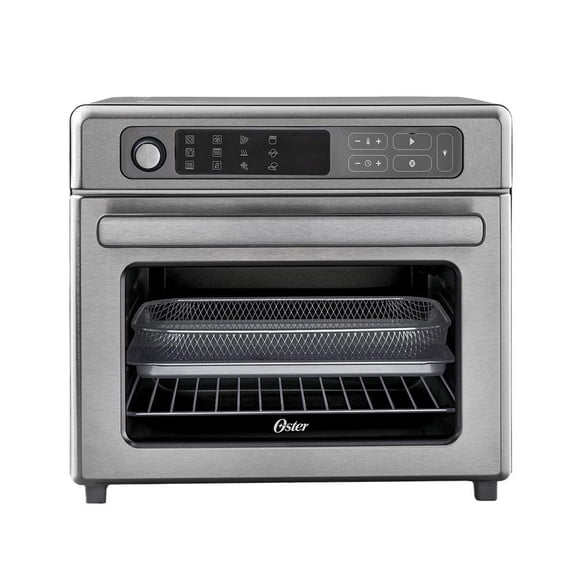 Horno con Freidora de Aire Digital Oster Revestimiento Antiadherente Interno 22 Litros Plata