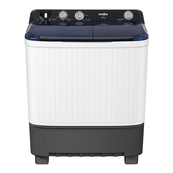 Lavadora Mabe 11 Kg Doble Tina LMDX1123HBAB0  Blanca