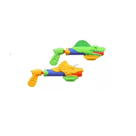 2 Lanzadores De Agua Dinosquad Dino Splashers Nerf, +6 Años VERDE MULTICOLOR