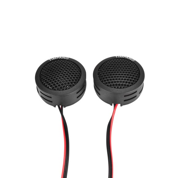 Timpano TPT-ST1 Tweeter de cúpula de 1 pulgada, juego de tweeters para audio de automóvil, tweeters de montaje en superficie o en ángulo, 4 ohmios, cúpula suave, Tweeter de potencia máxima de 150 vati