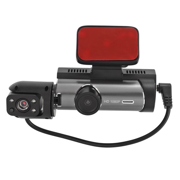 Grabadora De Vídeo De Conducción, 3,16 Pulgadas, Lente IR Giratoria De 360 ​​​​grados, Cámara De Salpicadero Para Coche, Detección De Movimiento HD 1080P Para Seguridad En La