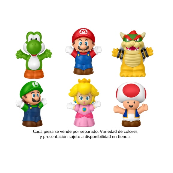 Set de Figuras de Acción para niños pequeños Mattel Little People Nintendo Mario Bros Varios Modelos 1 Pieza