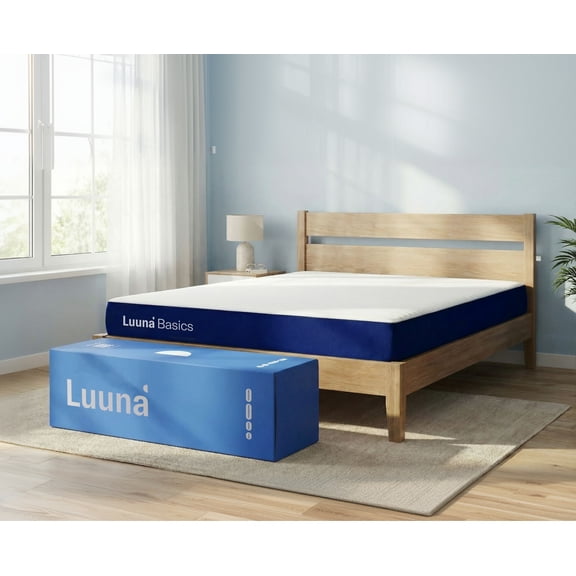 Colchón en caja Individual Luuna Basics colchón firme de espuma alta densidad 16 cm cómodo