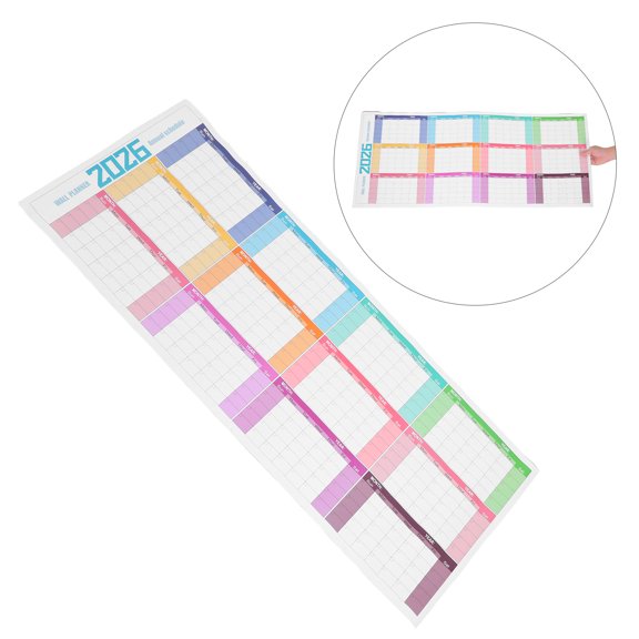 HEANUJJ Para Pared Reutilizable Con Borrado En Seco Multicolor Para Organización Mensual En Casa
