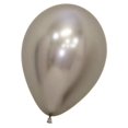 thumbnail image 4 of KIT 34 GLOBOS METALICOS TRANSPARENTES CONFETI MARMOL AZUL AMARILLO, 4 of 5