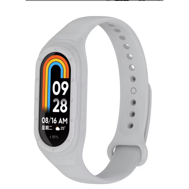 Correa de Silicona Deportiva Impermeable para Xiaomi Mi Band 9/8 con Case