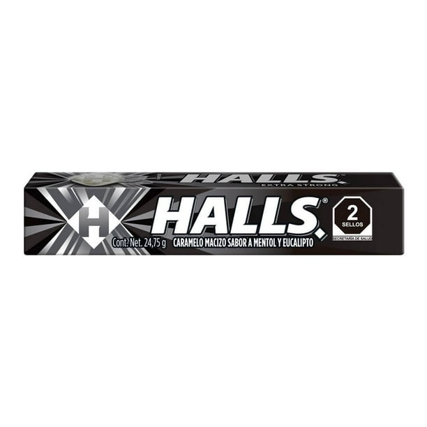Caramelo macizo Halls sabor a menta y eucalipto 24.75 g