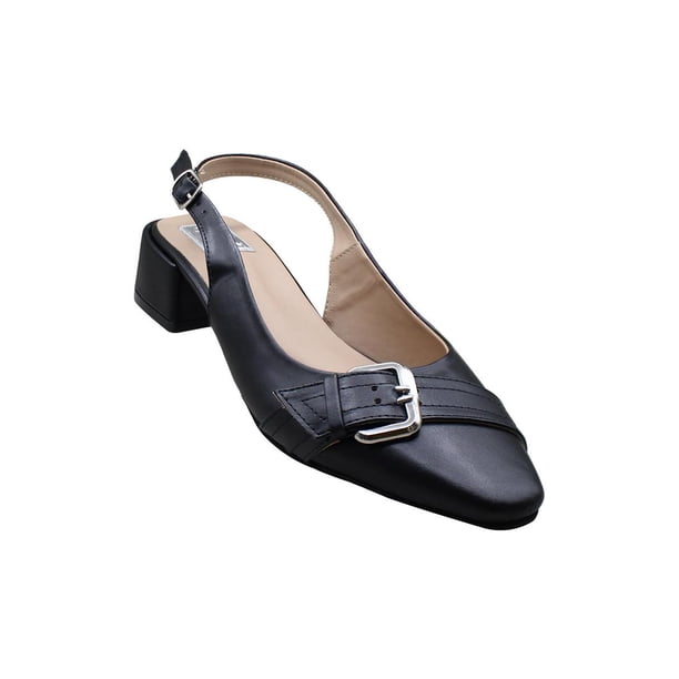zapatilla destalonada mujer león negro mc02negro
