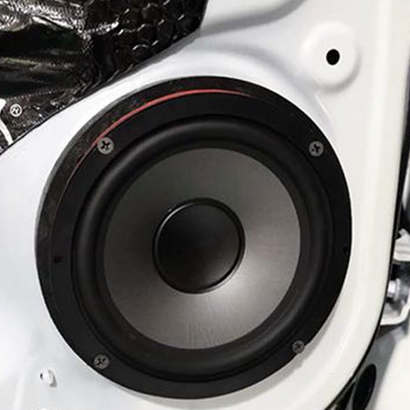 BESTYASH 2Ud Para Altavoces De Auto En Negro Compatible Con Puntos De Montaje