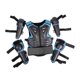 thumbnail image 2 of Traje de protección para niños para motocicleta, equipo de protección para montar, protector transpirable, equipo para adolescentes para carreras de Azul, 2 of 8