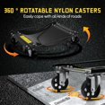 thumbnail image 3 of QinaQin Set de 2 patines para auto, capacidad máxima de 5000 lb, con ruedas giratorias de acero y superficie antiderrapante para mover vehículos, 3 of 8