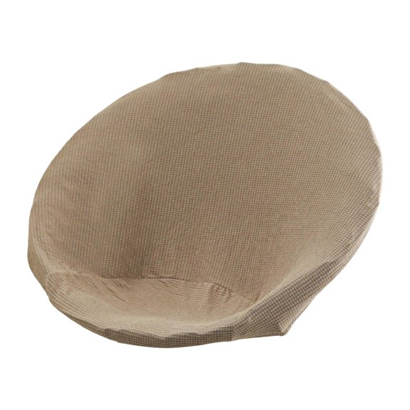 Funda para silla redonda de jacquard con diseño de luna y platillo, elástica, antideslizante Caqui