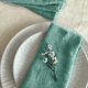 thumbnail image 2 of 8 Pack de servilletas de tela individual para mesa, de lino 100% algodón MACAR  Servilletas de tela menta, 2 of 5