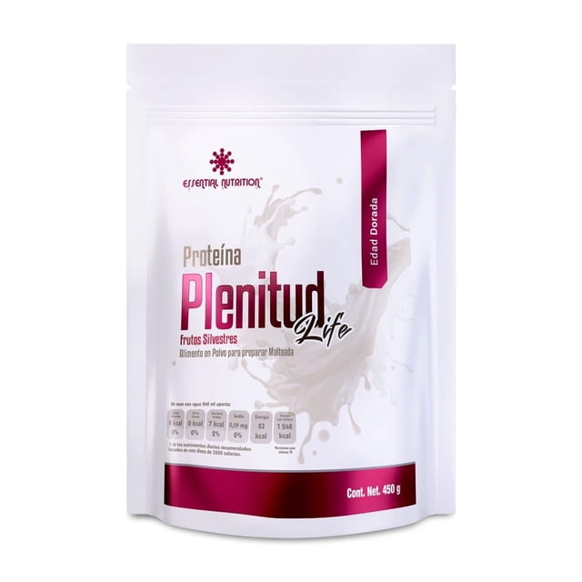 Suplemento alimenticio Essential Nutrition Proteína Plenitud Life 450 gr.