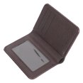 thumbnail image 1 of AURARMLET Cartera Slim De Cuero Café Con Bolsillo Para Monedas Y Organizador Transparente, 1 of 6
