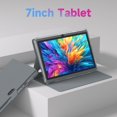 thumbnail image 2 of HOTTABLET Tablet 7 pulgadas Android 14.0 con funda protectora, 8 GB (4+4 GB expandidos) RAM+ 32 GB ROM, pantalla IPS, cámara dual, Bluetooth 5.0 WiFi Tab (gris), 2 of 5