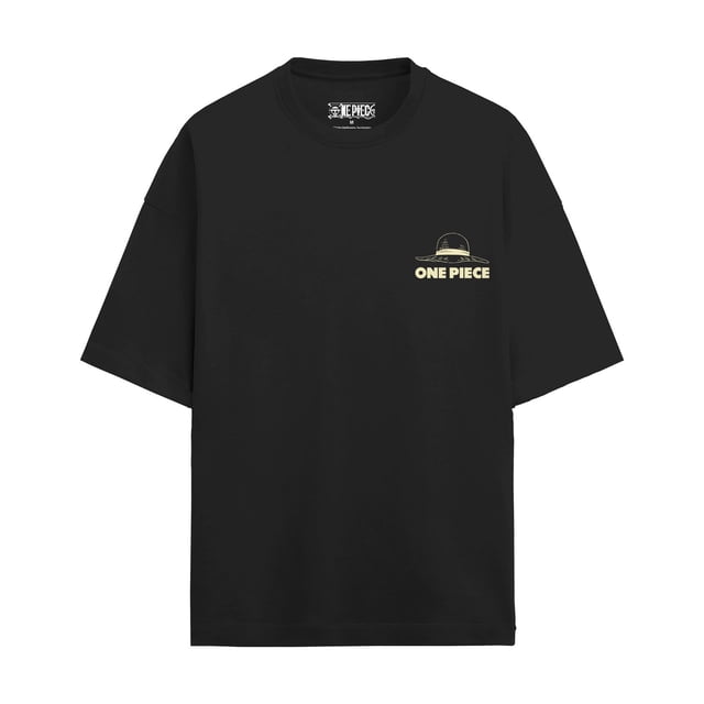 Playera One Piece para Hombre Manga corta Negra Talla M