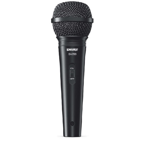 Microfono Vocal Alambrico Conector XLR Negro SV-200 Shure
