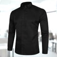 thumbnail image 3 of Camisa de vestir para hombre, camisa de manga larga de ajuste regular para hombre de negocios para la vida diaria, 3 of 8
