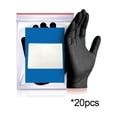 thumbnail image 2 of Guantes Desechables de Nitrilo Paquete de 20, Grado Alimenticio, Diseño Impermeable Antideslizante para Cocina, Catering, Limpieza Doméstica, Salón de Belleza – Negro/Azul/Rosa/Blanco, 2 of 7