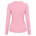 thumbnail image 2 of Playera George para Mujer Escote Redondo Manga Larga Rosa Talla EG, 2 of 4