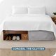 thumbnail image 3 of Faldón de Cama Bare Home Cepillado Doble Colección Premium 1800 Caída de 15 Pulgadas Tamaño King Gris Claro, 3 of 5