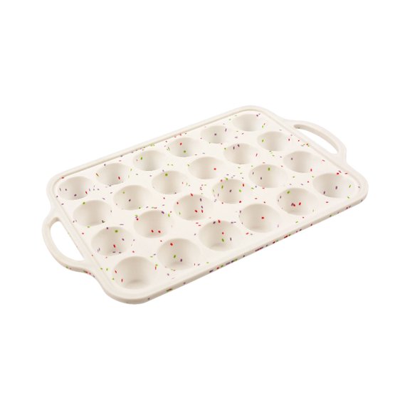 Mini molde para muffins Advancent 24 cupcakes color arroz