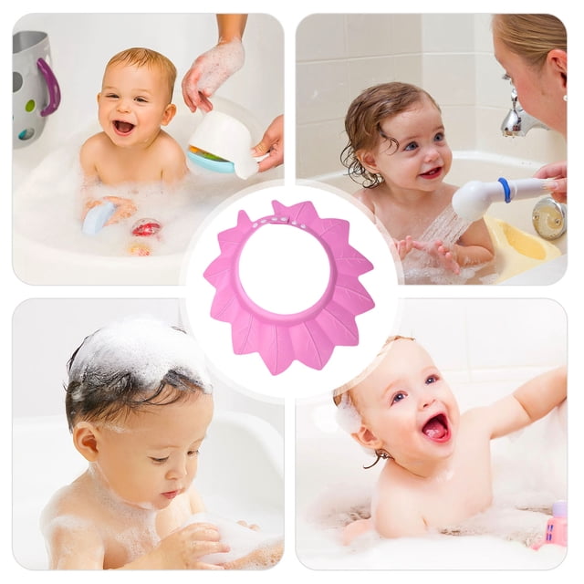 Gorro de ducha para bebé | Gorro de baño ajustable de alta elasticidad | Visera impermeable para el baño de bebés y niños pequeños